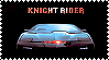 stamp of kitt that reads 'knight rider'